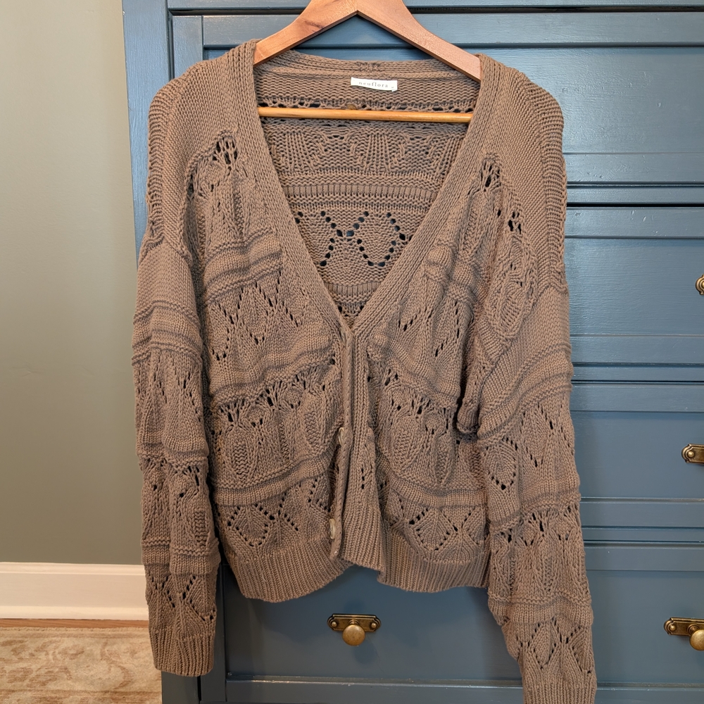 Women's Brown Knit Sweater